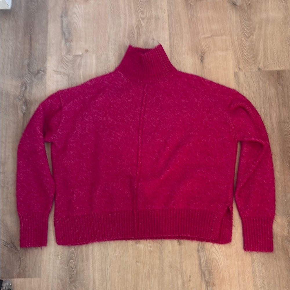 French Connection Red Cowl Turtleneck Sweater